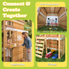Large Wooden Swing Set Playground with Playhouse Slide Monkey Bars & Climbing Ladder – Kids Outdoor Adventure Playhouse