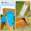 Wooden A-Frame Swing Set Trapeze Rings & DIY Attachments Backyard Playground for Kids & Adults ASTM Certified Playset