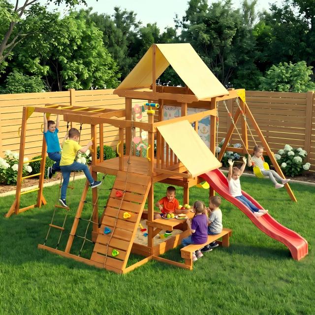 Outdoor Wooden Playground PKG01