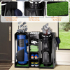 SuniBoxi Durable Wooden Golf Storage Rack – Garage Organizer for 2 Bags, Gift for Dad Clubs & Accessories