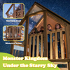 Large Wooden Swing Set Playground with Playhouse Slide Monkey Bars & Climbing Ladder – Kids Outdoor Adventure Playhouse