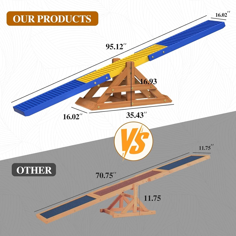 Wooden Pet Supply Dog seesaw