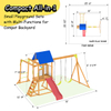 Wooden Swing Set Factory Direct – All-in-One Backyard Playset with Slide, Monkey Bars, Climbing Wall & Swings