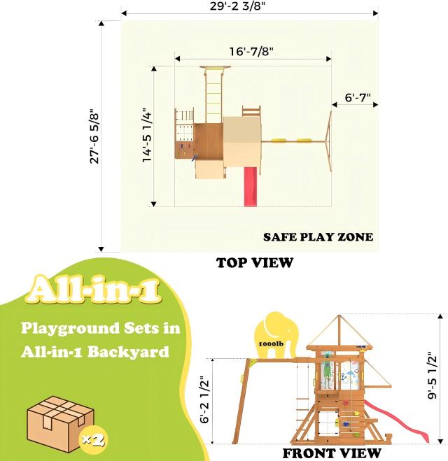 Outdoor Wooden Playground PKG01