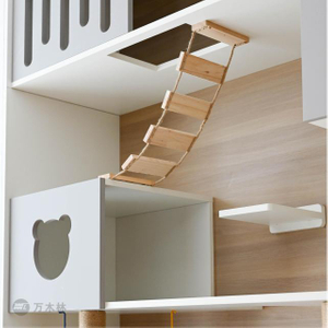 Wholesale Wooden Pet House Cat Tree Manufacturer – Wall-Mounted Modular Cat Furniture | OEM/ODM Custom Cat Wall System Factory
