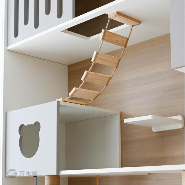 Wholesale Wooden Pet House Cat Tree Manufacturer – Wall-Mounted Modular Cat Furniture | OEM/ODM Custom Cat Wall System Factory