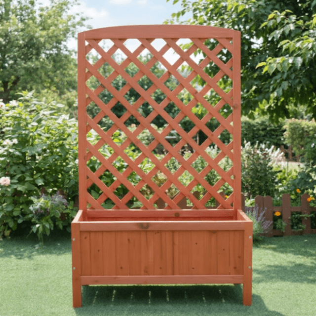 Wooden Flower Planter box Freestanding