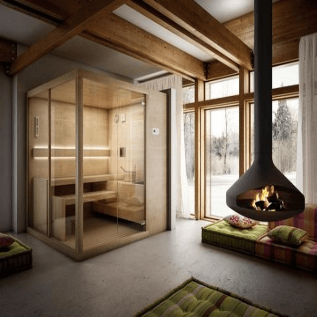 Luxury Indoor Wooden Sauna Room | Premium Modular Spa Cabin