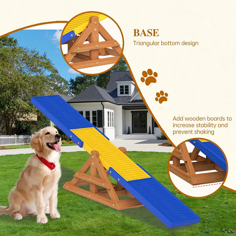 Wooden Pet Supply Dog seesaw