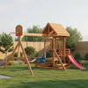 Wooden Swing Sets Wholesale Backyard Playground OEM/ODM ASTM F1148 tested with slide
